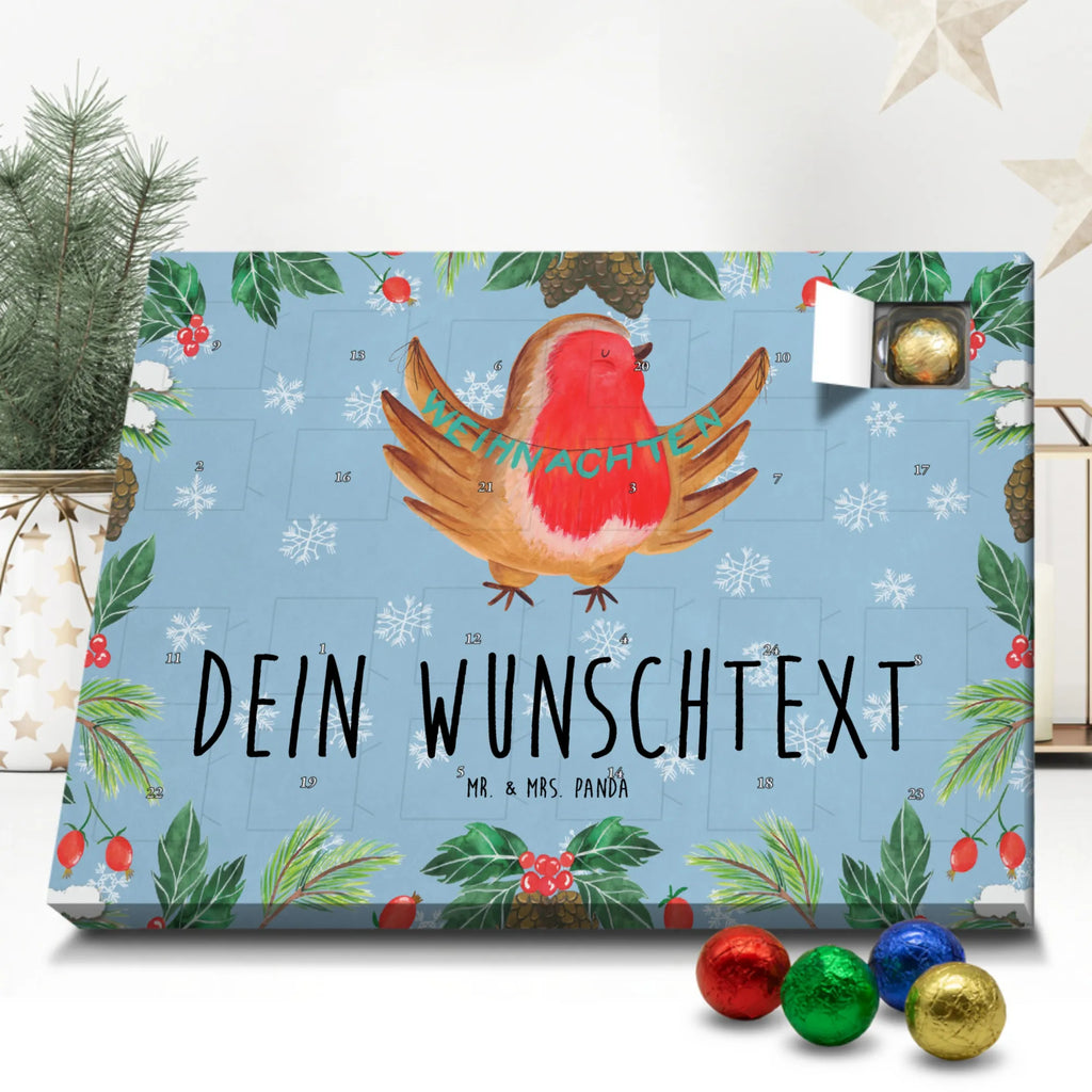 Personalisierter Schoko Adventskalender Rotkehlchen Weihnachten Personalisierter Adventskalender, Adventskalender mit Namen, Wintermotiv, Nikolaus, Weihnachten, Weihnachtsdeko, Winter, Advent, Heiligabend, Vogel, Frohe Weihnachten, Weihnachtsmotiv, Weihnachtsgruß, Xmas