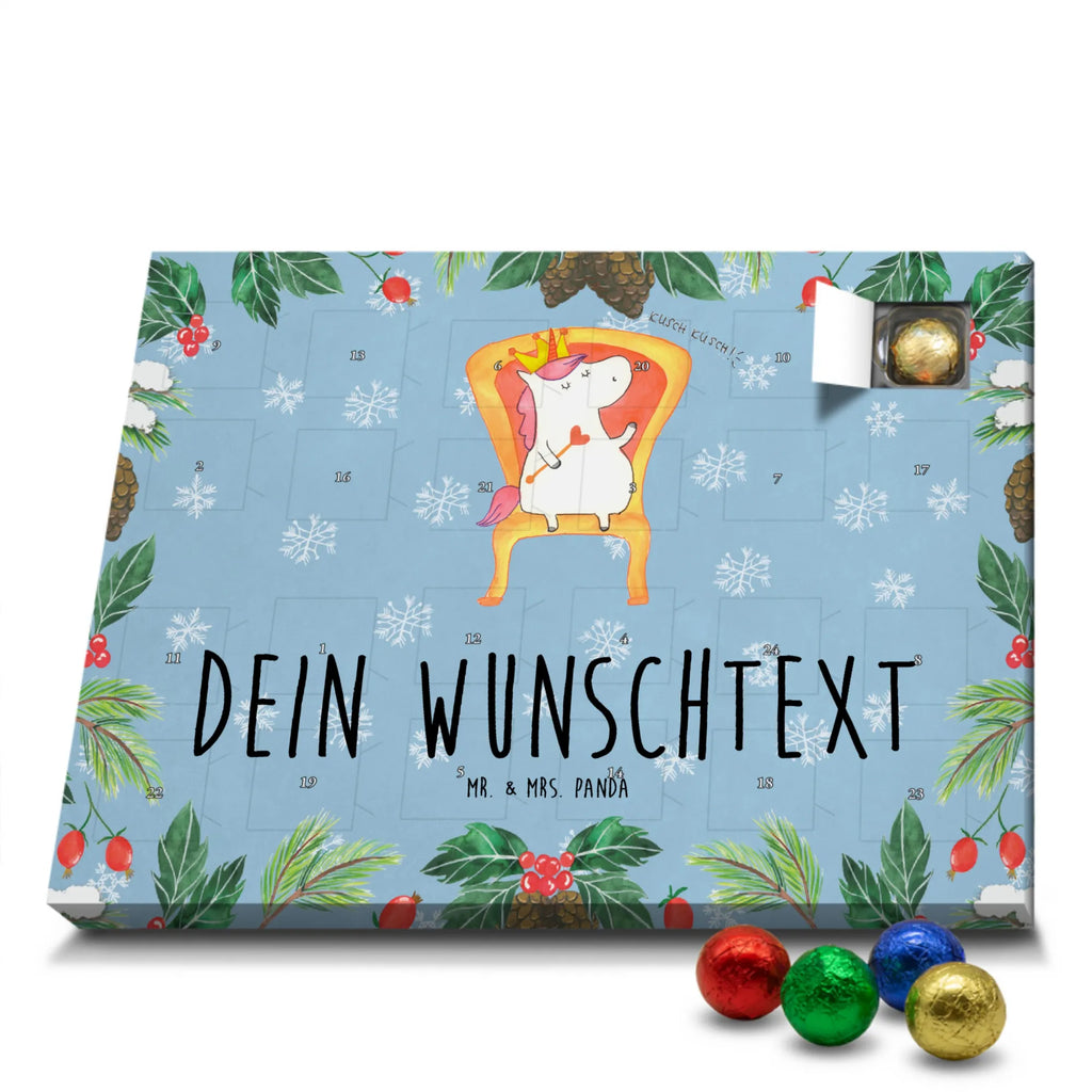 Personalisierter Schoko Adventskalender Einhorn Prinzessin Adventskalender mit Namen, Personalisierter Adventskalender, Unicorn, Einhorn, Einhörner, Einhorn Deko, Geschenk, Prinzessin, Geburtstag, Geburtstagsgeschenk, Monat