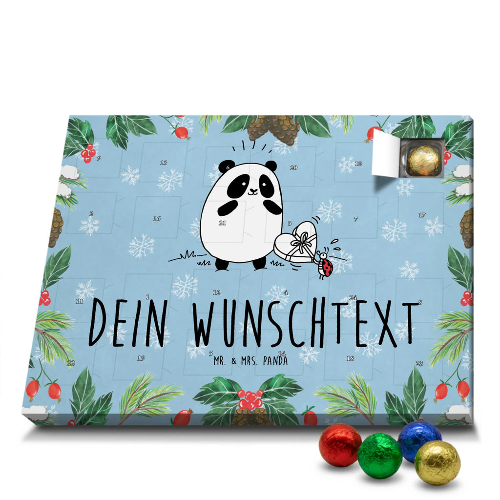 Adventskalender mit Namen Panda Dankeschön Adventskalender mit Namen, Personalisierter Adventskalender