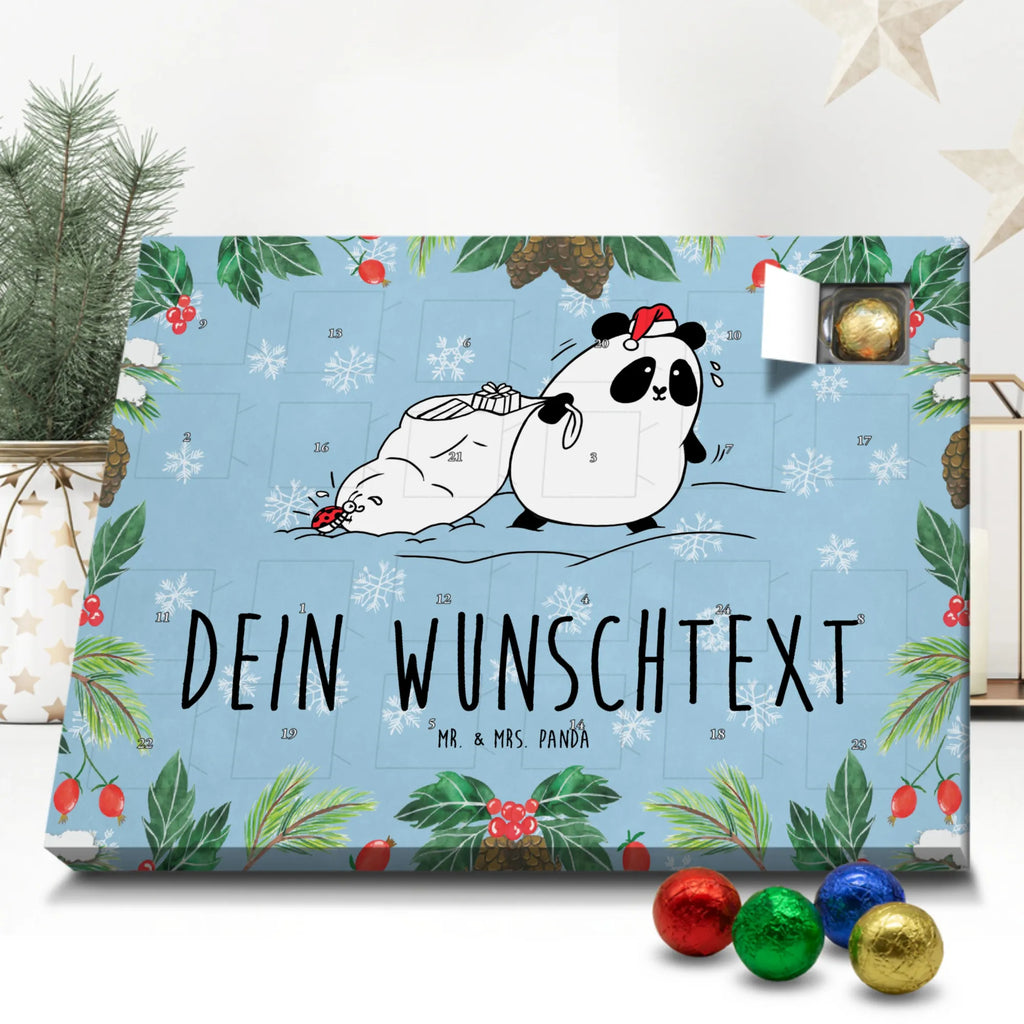  Panda Boże Narodzenie Personalisierter Adventskalender, Adventskalender mit Namen