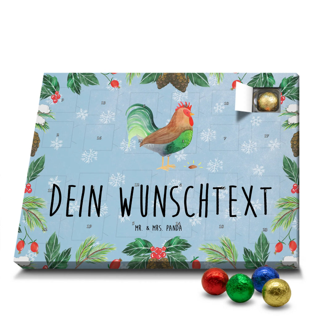 Personalisierter Schoko Adventskalender Hahn Korn Personalisierter Adventskalender, Adventskalender mit Namen, Landwirt, Landwirtin, Hoftiere, Bauernhof, Henne, Natur, Korn, Hahn, Eier