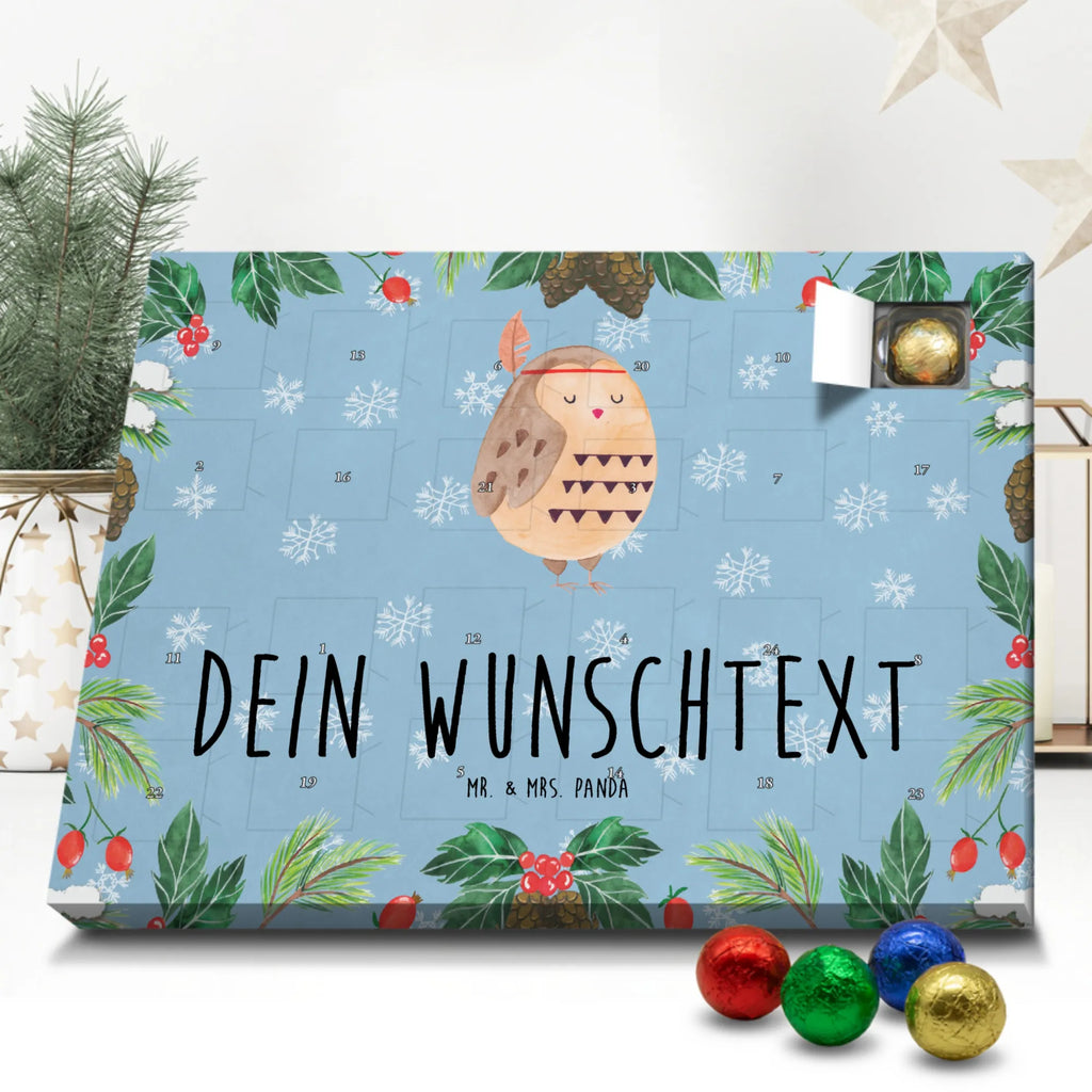 Adventskalender mit Namen Eule Federschmuck Adventskalender mit Namen, Personalisierter Adventskalender, Eule, Eule Deko, Federschmuck, Das Leben Ist Ein Abenteuer, Reisespruch, Dekoration, Owl