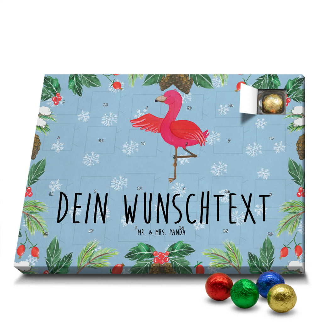 Adventskalender mit Namen Flamingo Yoga Personalisierter Adventskalender, Adventskalender mit Namen, Flamingo, Yoga-Übung, Ärger, Namaste, Achtsamkeit, Entspannung, Aufregen, Yoga, Tiefenentspannung, Vogel