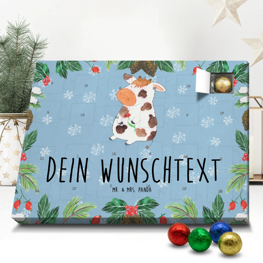 Personalisierter Schoko Adventskalender Kuh Personalisierter Adventskalender, Adventskalender mit Namen, Hoftiere, Landwirtin, Landwirt, Bauernhof, Milchkuh, Spruch, Träume, Kühe, Hof, Magie, Motivtion, Milch, Kuh, Flausen