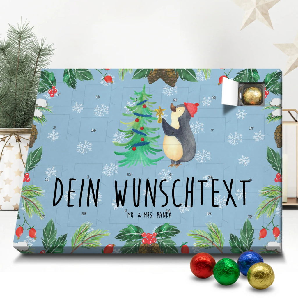 Adventskalender mit Namen Pinguin Weihnachtsbaum Adventskalender mit Namen, Personalisierter Adventskalender, Nikolaus, Heiligabend, Weihnachten, Advent, Wintermotiv, Weihnachtsdeko, Winter, Pinguin