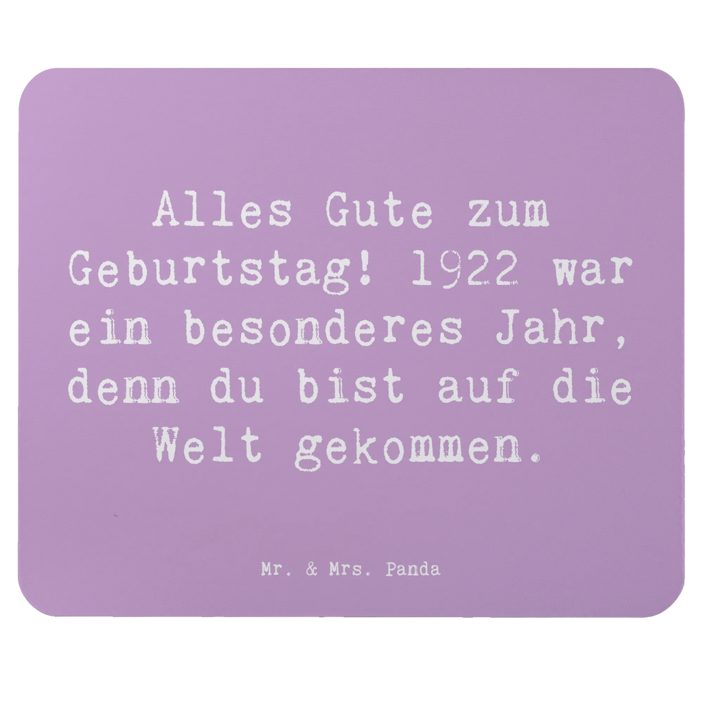 Mouse mat Saying Alles Gute zum Geburtstag! 1922 war ein besonderes Jahr, denn du bist auf die Welt gekommen. Arbeitszimmer, Büroausstattung, Mousepad, Designer Mauspad, Einzigartiges Mauspad, Mauspad Büro, Computer zubehör, Mauspad, Mausunterlage, PC Zubehör, Geburtstag, Geburtstagsgeschenk, Geschenk