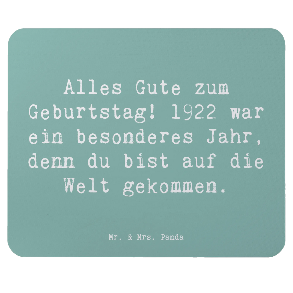 Mouse mat Saying Alles Gute zum Geburtstag! 1922 war ein besonderes Jahr, denn du bist auf die Welt gekommen. Arbeitszimmer, Büroausstattung, Mousepad, Designer Mauspad, Einzigartiges Mauspad, Mauspad Büro, Computer zubehör, Mauspad, Mausunterlage, PC Zubehör, Geburtstag, Geburtstagsgeschenk, Geschenk