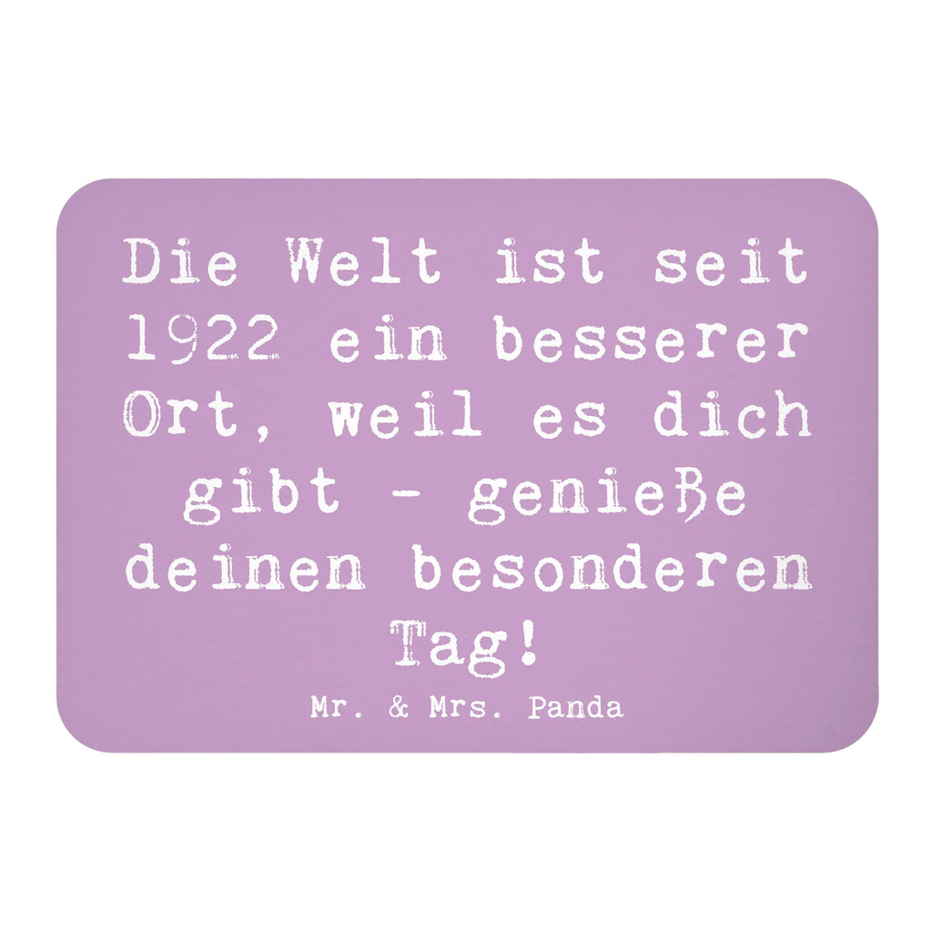 Magnet Saying Die Welt ist seit 1922 ein besserer Ort, weil es dich gibt - genieße deinen besonderen Tag! Whiteboard Magnet, Kühlschrank Dekoration, Pinnwandmagnet, Souvenir Magnet, Dekomagnet, Kühlschrankmagnet, Motivmagnete, Notiz Magnet, Geburtstag, Geburtstagsgeschenk, Geschenk