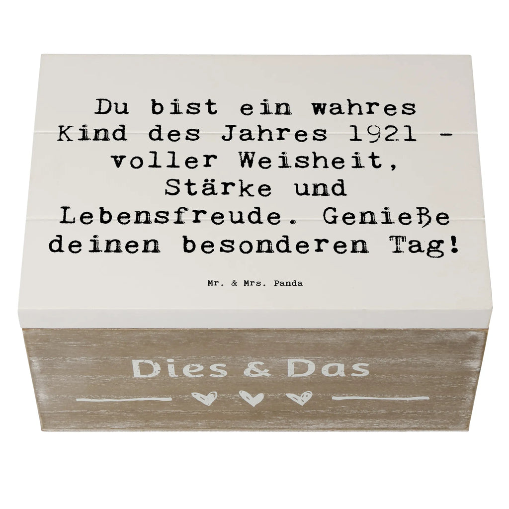 Holzkiste Spruch Du bist ein wahres Kind des Jahres 1921 - voller Weisheit, Stärke und Lebensfreude. Genieße deinen besonderen Tag! Geschenkbox, Holzkiste, Kiste, Geschenkdose, Schatzkiste, Dekokiste, Aufbewahrungsbox, Erinnerungsbox, Schatulle, XXL, Truhe, Erinnerungskiste, Geburtstag, Geburtstagsgeschenk, Geschenk