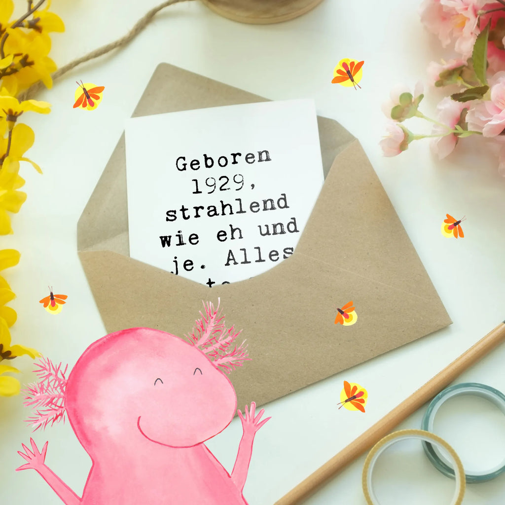 Grußkarte Spruch 1929 Geburtstag Karte, Hochzeitskarte, Klappkarte, Grußkarte, Ansichtskarten, Glückwunschkarte, Einladungskarte, Geburtstagskarte, Geburtstag, Geburtstagsgeschenk, Geschenk