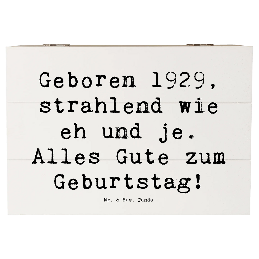 Holzkiste Spruch 1929 Geburtstag XXL, Geschenkdose, Schatzkiste, Aufbewahrungsbox, Schatulle, Holzkiste, Truhe, Erinnerungskiste, Geschenkbox, Kiste, Dekokiste, Erinnerungsbox, Geburtstag, Geburtstagsgeschenk, Geschenk