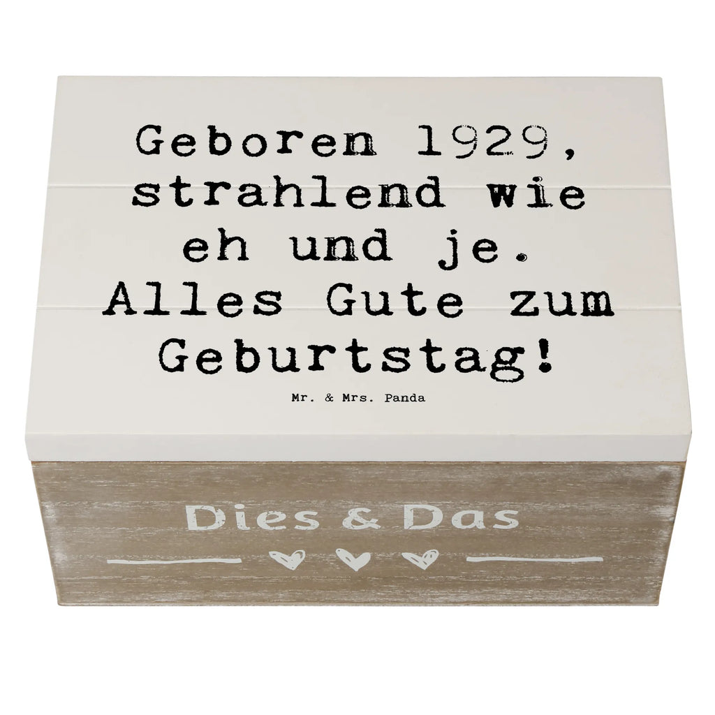 Holzkiste Spruch 1929 Geburtstag XXL, Geschenkdose, Schatzkiste, Aufbewahrungsbox, Schatulle, Holzkiste, Truhe, Erinnerungskiste, Geschenkbox, Kiste, Dekokiste, Erinnerungsbox, Geburtstag, Geburtstagsgeschenk, Geschenk