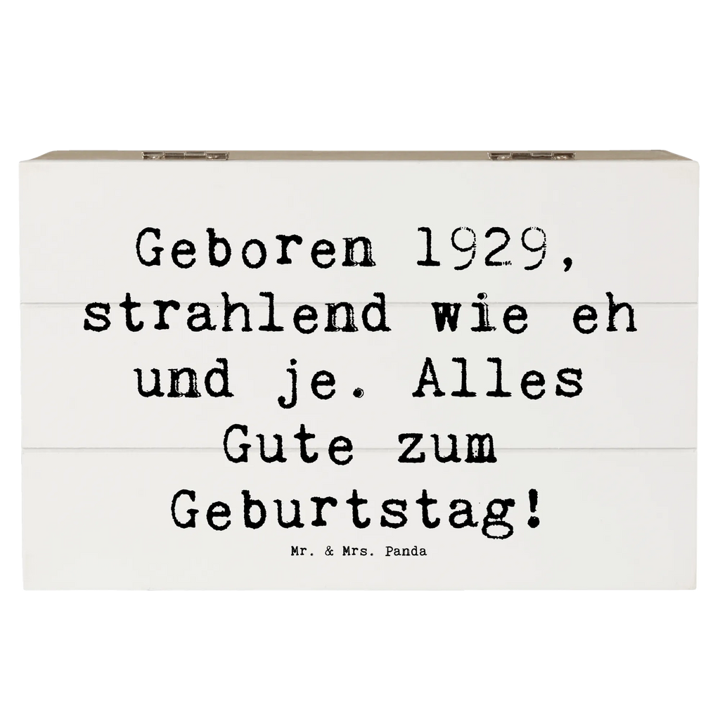 Holzkiste Spruch 1929 Geburtstag XXL, Geschenkdose, Schatzkiste, Aufbewahrungsbox, Schatulle, Holzkiste, Truhe, Erinnerungskiste, Geschenkbox, Kiste, Dekokiste, Erinnerungsbox, Geburtstag, Geburtstagsgeschenk, Geschenk