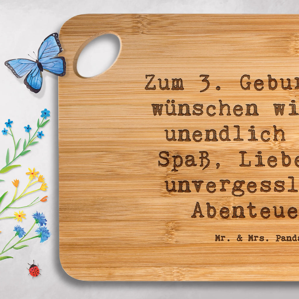 Bamboo chopping board Saying Zum 3. Geburtstag wünschen wir dir unendlich viel Spaß, Liebe und unvergessliche Abenteuer! slices, cutting board, kitchen, solid, kitchen board, breakfast, board, robust, breakfast board, bamboo, engraving, wood, carving board, cutting block, nature, dulcimer, Birthday, celebration, party, birthday party, friends, family, birthday wish, birthday present, birthday cards, 18th birthday, 30th birthday, 40th, 50th, 60th, 70th, 80th, 90th, 90th., gift ideas, gifts for girlfriend, boyfriend, mom, dad, brother, sister, congratulations, funny, sayings, 1 year, money gifts, guest gifts, gifts online, gift basket, special gifts, unusual gifts, extraordinary gifts, gift package, original gifts, gift items, special birthday gifts