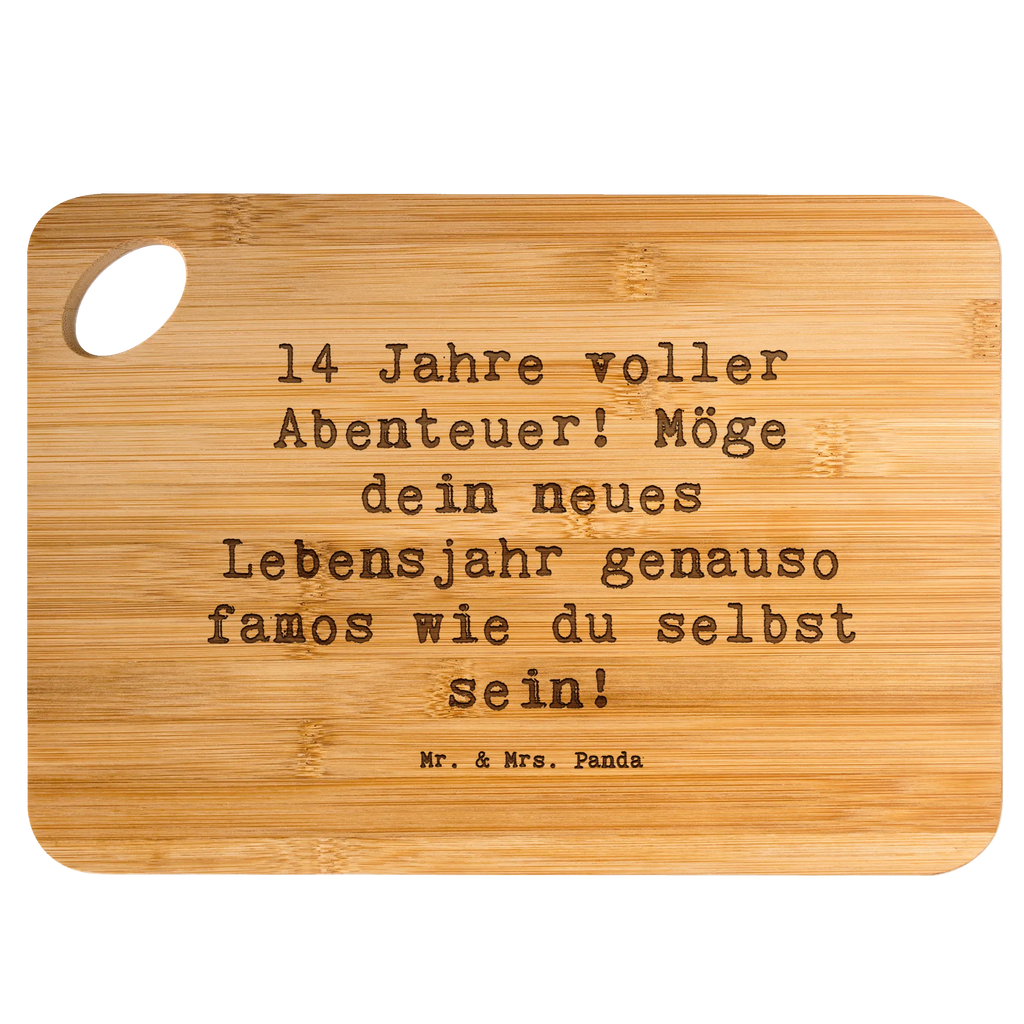 Schneidebrett Spruch 14. Geburtstag Abenteuer Schneidebrett, Hackbrett, Holzbrett, Holzbrettchen, Küchenbrett, Brett, Frühstücksbrett, Servierbrett, Geburtstag, Geburtstagsgeschenk, Geschenk
