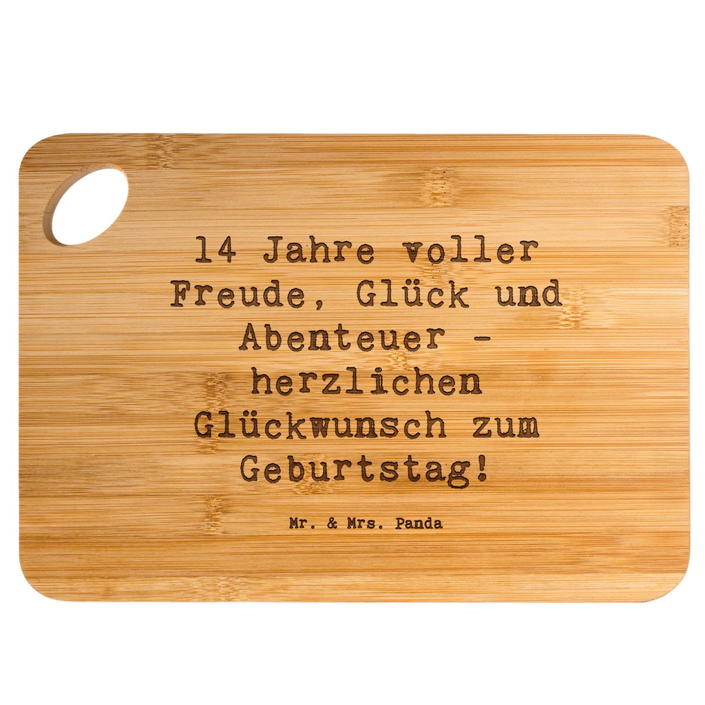 Bamboo chopping board Saying 14 Jahre voller Freude, Glück und Abenteuer - herzlichen Glückwunsch zum Geburtstag! cutting block, breakfast board, kitchen, robust, solid, carving board, breakfast, cutting board, wood, engraving, kitchen board, board, nature, dulcimer, slices, bamboo, Birthday, celebration, party, birthday party, friends, family, birthday wish, birthday present, birthday cards, 18th birthday, 30th birthday, 40th, 50th, 60th, 70th, 80th, 90th, 90th., gift ideas, gifts for girlfriend, boyfriend, mom, dad, brother, sister, congratulations, funny, sayings, 1 year, money gifts, guest gifts, gifts online, gift basket, special gifts, unusual gifts, extraordinary gifts, gift package, original gifts, gift items, special birthday gifts