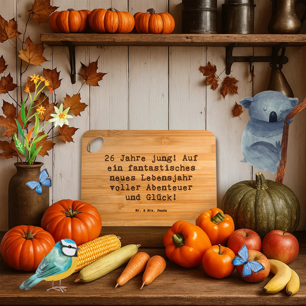 Schneidebrett Spruch 26. Geburtstag Schneidebrett, Servierbrett, Holzbrettchen, Hackbrett, Frühstücksbrett, Holzbrett, Brett, Küchenbrett, Geburtstag, Geburtstagsgeschenk, Geschenk