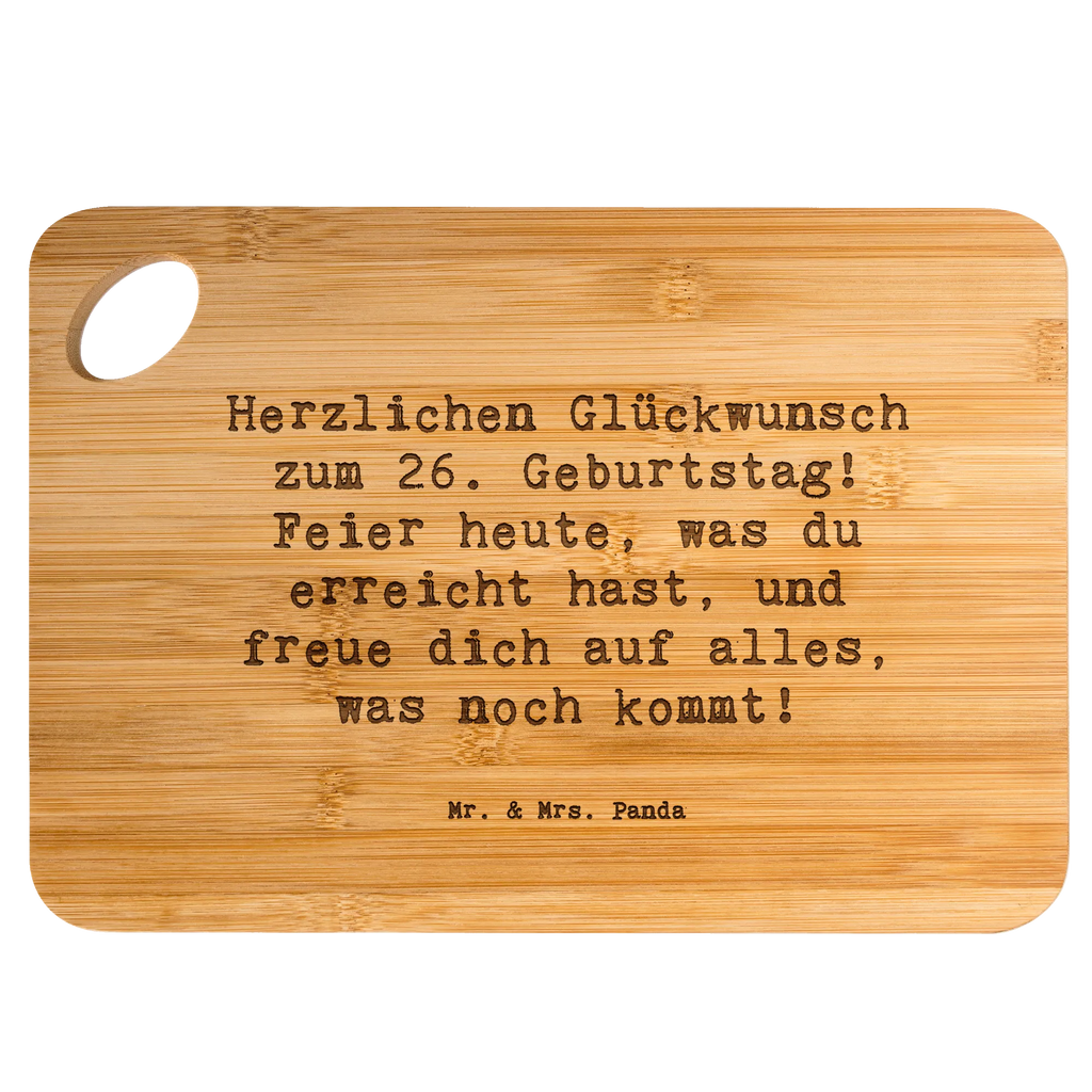 Holzbrett Spruch 26. Geburtstag Holzbrett, Hackbrett, Schneidebrett, Küchenbrett, Servierbrett, Brett, Holzbrettchen, Frühstücksbrett, Geburtstag, Geburtstagsgeschenk, Geschenk