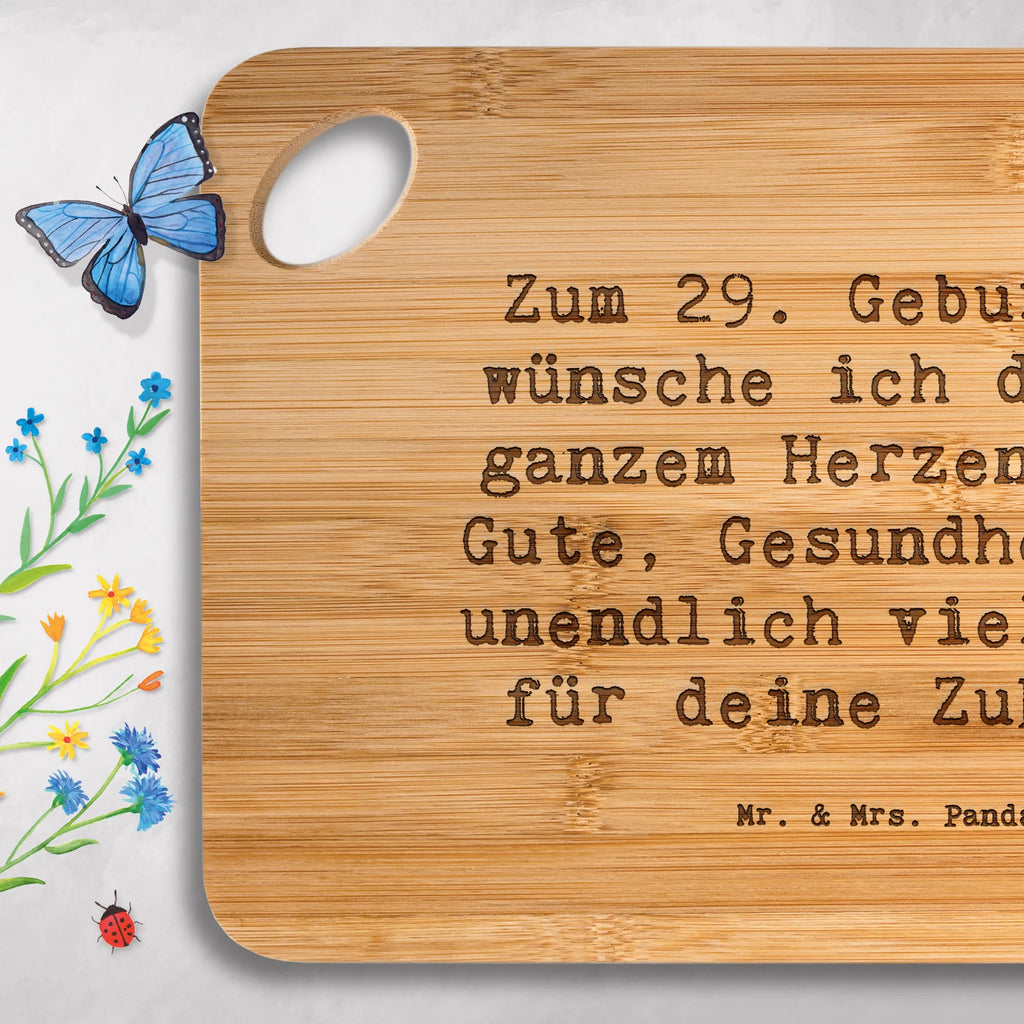 Bamboo chopping board Saying Zum 29. Geburtstag wünsche ich dir von ganzem Herzen alles Gute, Gesundheit und unendlich viel Glück für deine Zukunft! dulcimer, nature, bamboo, solid, breakfast board, kitchen board, kitchen, cutting block, slices, engraving, carving board, robust, wood, breakfast, cutting board, board, Birthday, celebration, party, birthday party, friends, family, birthday wish, birthday present, birthday cards, 18th birthday, 30th birthday, 40th, 50th, 60th, 70th, 80th, 90th, 90th., gift ideas, gifts for girlfriend, boyfriend, mom, dad, brother, sister, congratulations, funny, sayings, 1 year, money gifts, guest gifts, gifts online, gift basket, special gifts, unusual gifts, extraordinary gifts, gift package, original gifts, gift items, special birthday gifts