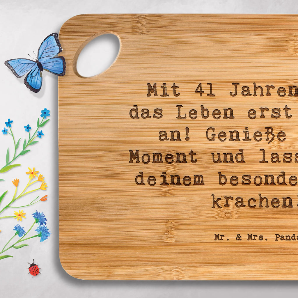 Holzbrett Spruch 41. Geburtstag Holzbrett, Frühstücksbrett, Brett, Servierbrett, Küchenbrett, Holzbrettchen, Hackbrett, Schneidebrett, Geburtstag, Geburtstagsgeschenk, Geschenk
