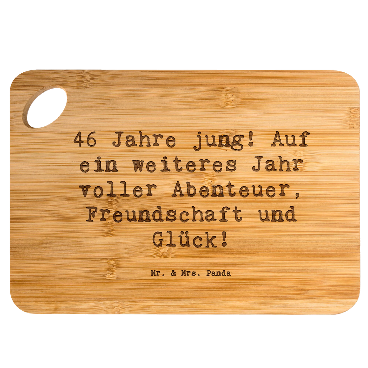 Schneidebrett Spruch 46. Geburtstag