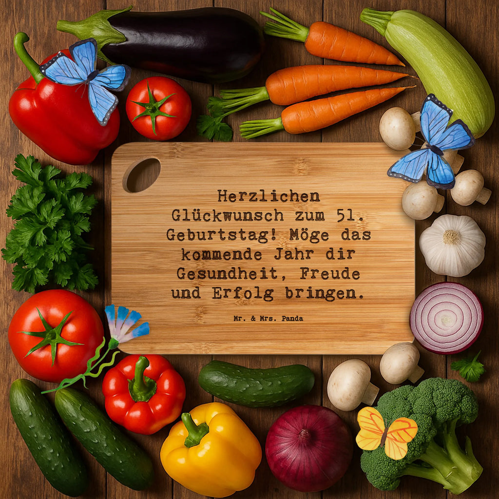 Küchenbrett Spruch 51. Geburtstag Freude Küchenbrett, Frühstücksbrett, Holzbrett, Holzbrettchen, Hackbrett, Servierbrett, Schneidebrett, Brett, Geburtstag, Geburtstagsgeschenk, Geschenk