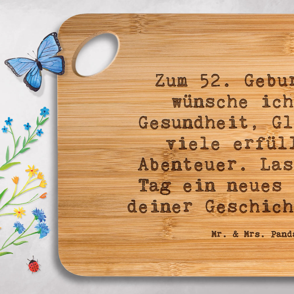 Servierbrett Spruch 52. Geburtstag Servierbrett, Schneidebrett, Holzbrett, Hackbrett, Brett, Frühstücksbrett, Küchenbrett, Holzbrettchen, Geburtstag, Geburtstagsgeschenk, Geschenk