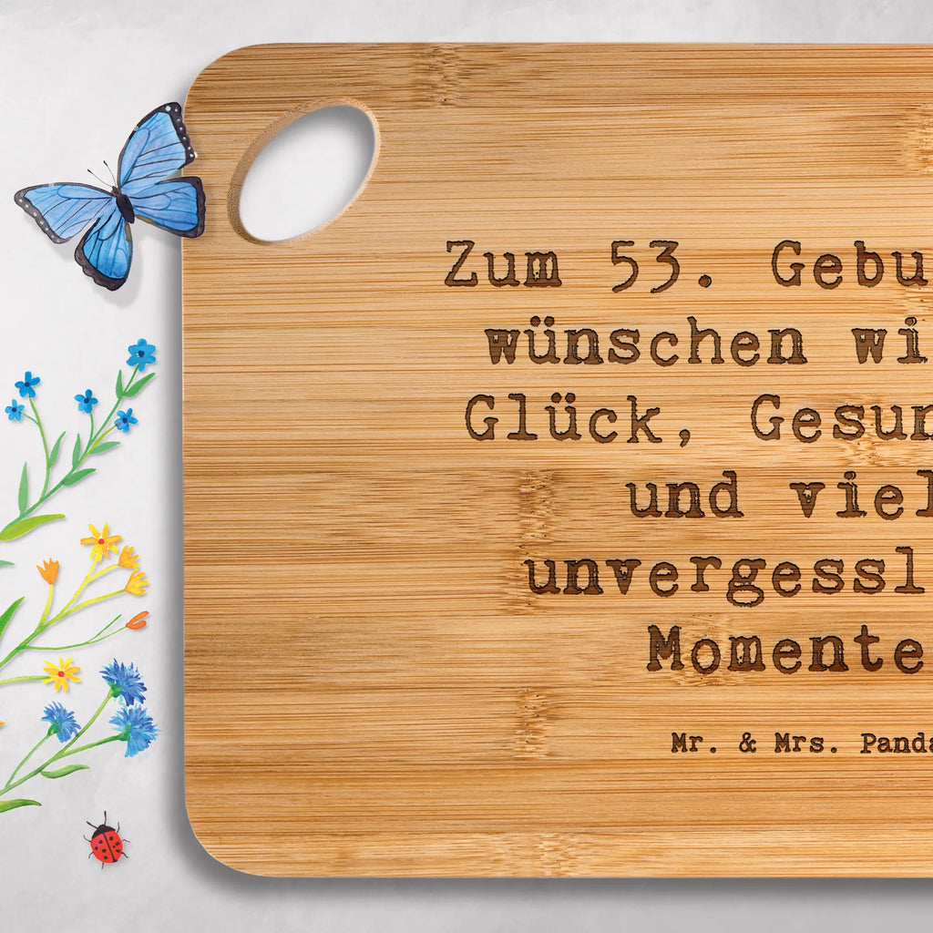 Holzbrettchen Spruch 53. Geburtstag Glück Holzbrettchen, Holzbrett, Schneidebrett, Hackbrett, Brett, Küchenbrett, Frühstücksbrett, Servierbrett, Geburtstag, Geburtstagsgeschenk, Geschenk