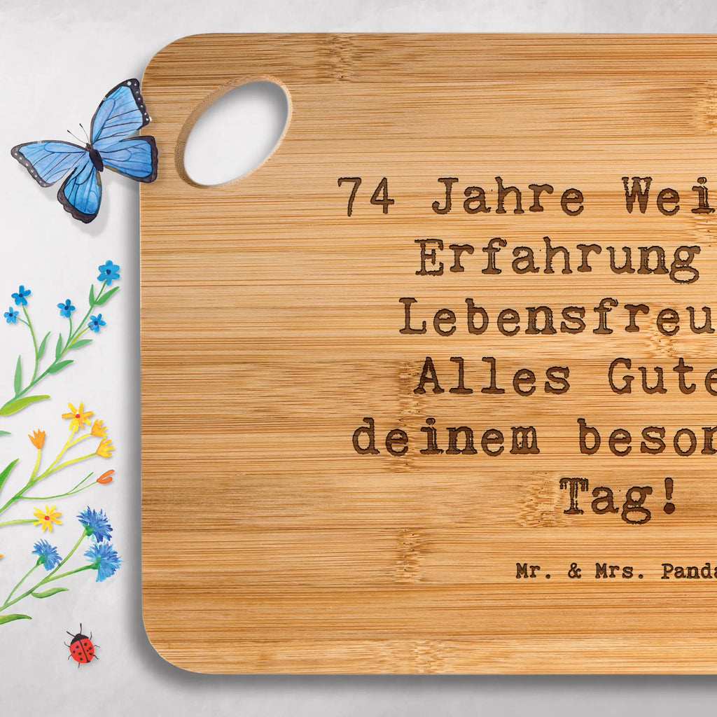 Bamboo chopping board Saying 74 Jahre Weisheit, Erfahrung und Lebensfreude - Alles Gute zu deinem besonderen Tag! cutting board, carving board, nature, cutting block, kitchen board, kitchen, wood, breakfast, robust, slices, bamboo, breakfast board, engraving, board, dulcimer, solid, Birthday, celebration, party, birthday party, friends, family, birthday wish, birthday present, birthday cards, 18th birthday, 30th birthday, 40th, 50th, 60th, 70th, 80th, 90th, 90th., gift ideas, gifts for girlfriend, boyfriend, mom, dad, brother, sister, congratulations, funny, sayings, 1 year, money gifts, guest gifts, gifts online, gift basket, special gifts, unusual gifts, extraordinary gifts, gift package, original gifts, gift items, special birthday gifts