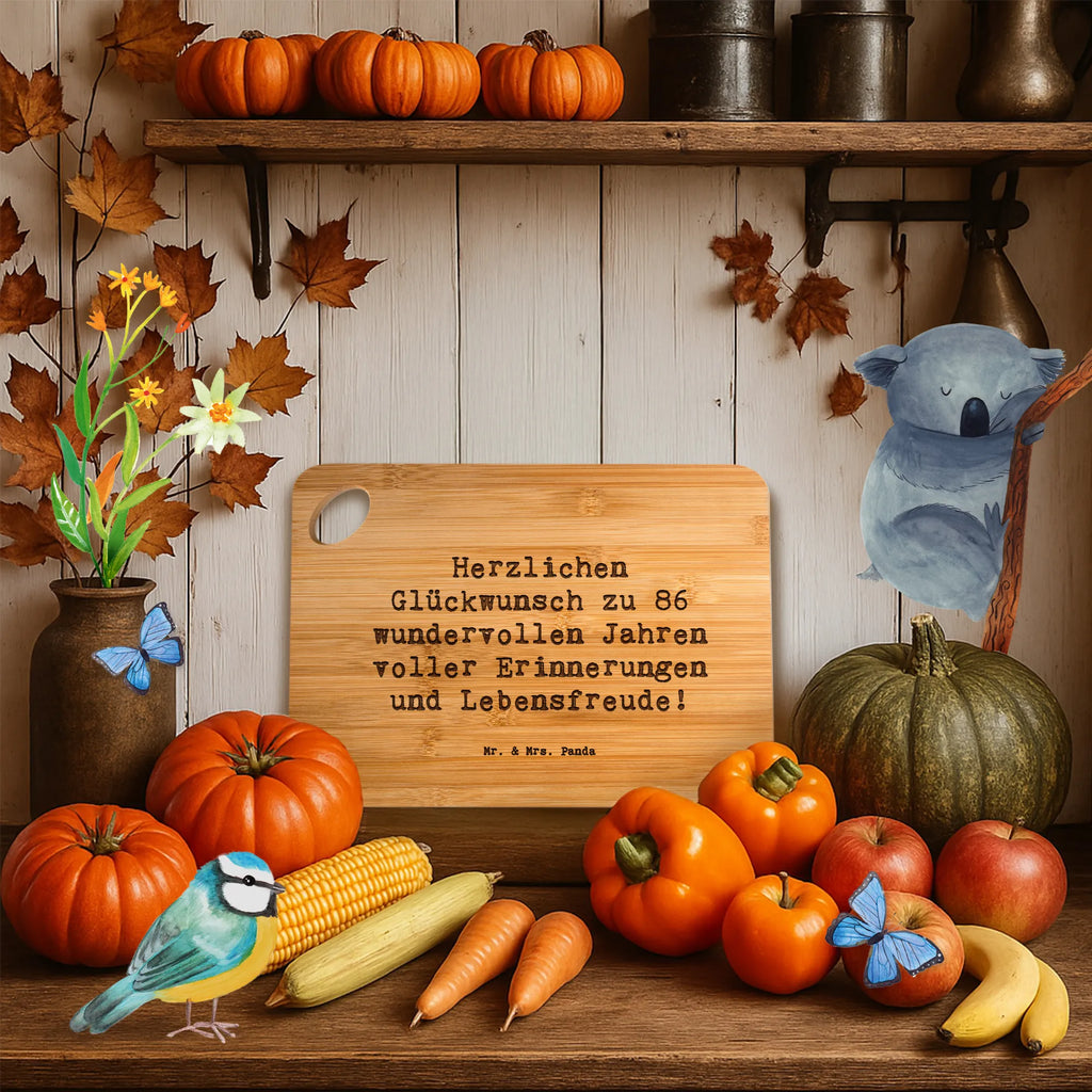 Frühstücksbrett Spruch 86. Geburtstag Frühstücksbrett, Schneidebrett, Küchenbrett, Holzbrettchen, Holzbrett, Hackbrett, Servierbrett, Brett, Geburtstag, Geburtstagsgeschenk, Geschenk