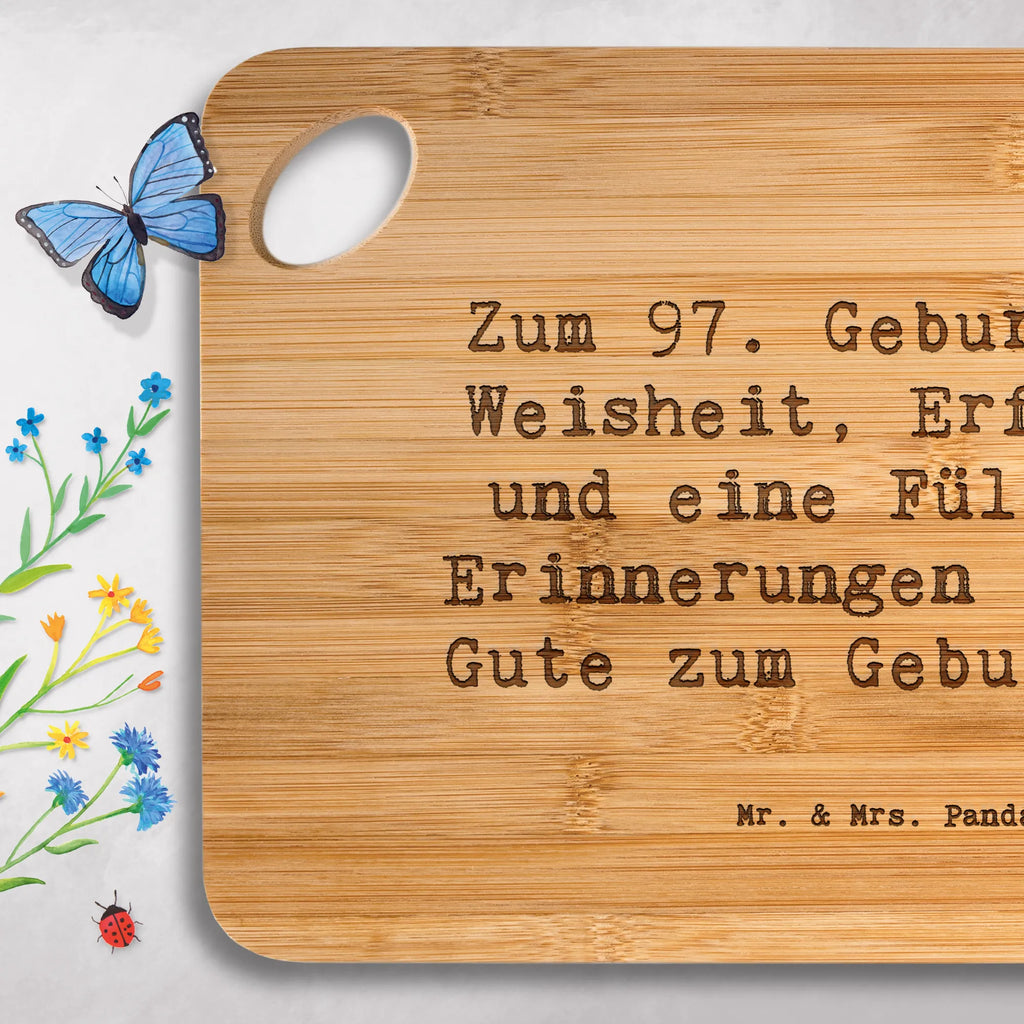 Brett Spruch 97. Geburtstag Brett, Holzbrett, Servierbrett, Schneidebrett, Küchenbrett, Holzbrettchen, Frühstücksbrett, Hackbrett, Geburtstag, Geburtstagsgeschenk, Geschenk