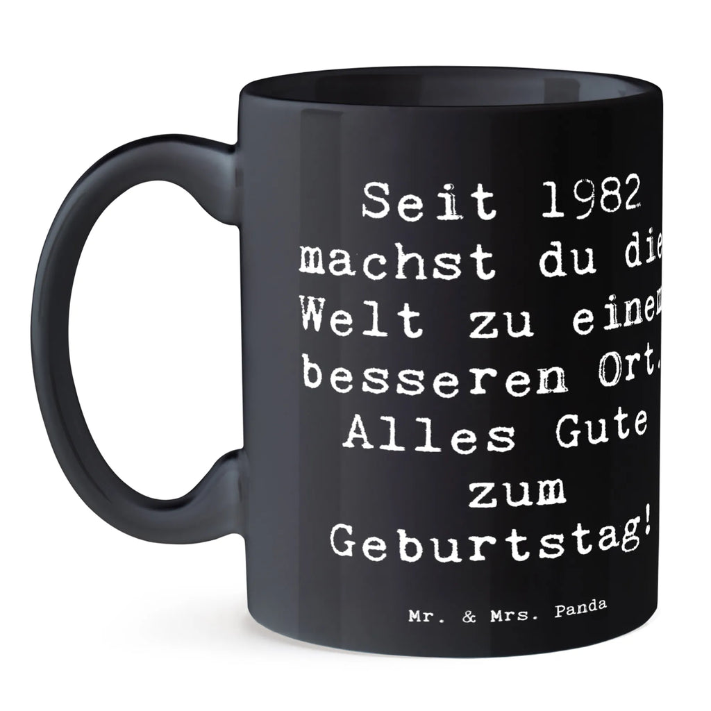 Tasse Spruch 1982 Geburtstag Kaffeetasse, Geschenktasse, Tasse mit Zitaten, Keramiktasse, Tasse mit Motiven, Porzellantasse, Bürotasse, Tasse, Teetasse, Geburtstag, Geburtstagsgeschenk, Geschenk