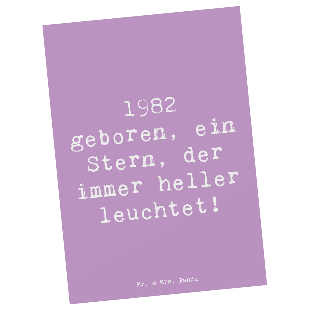 Postcard Saying 1982 geboren, ein Stern, der immer heller leuchtet! Ansichtskarten, Einladung, Karte, Ansichtskarte, Postkarte, Grußkarte, Einladungskarten Geburtstag, Geburtstagskarte, Geschenkkarte, Einladung Geburtstag, Dankeskarte, Einladungskarte, Geburtstag, Geburtstagsgeschenk, Geschenk
