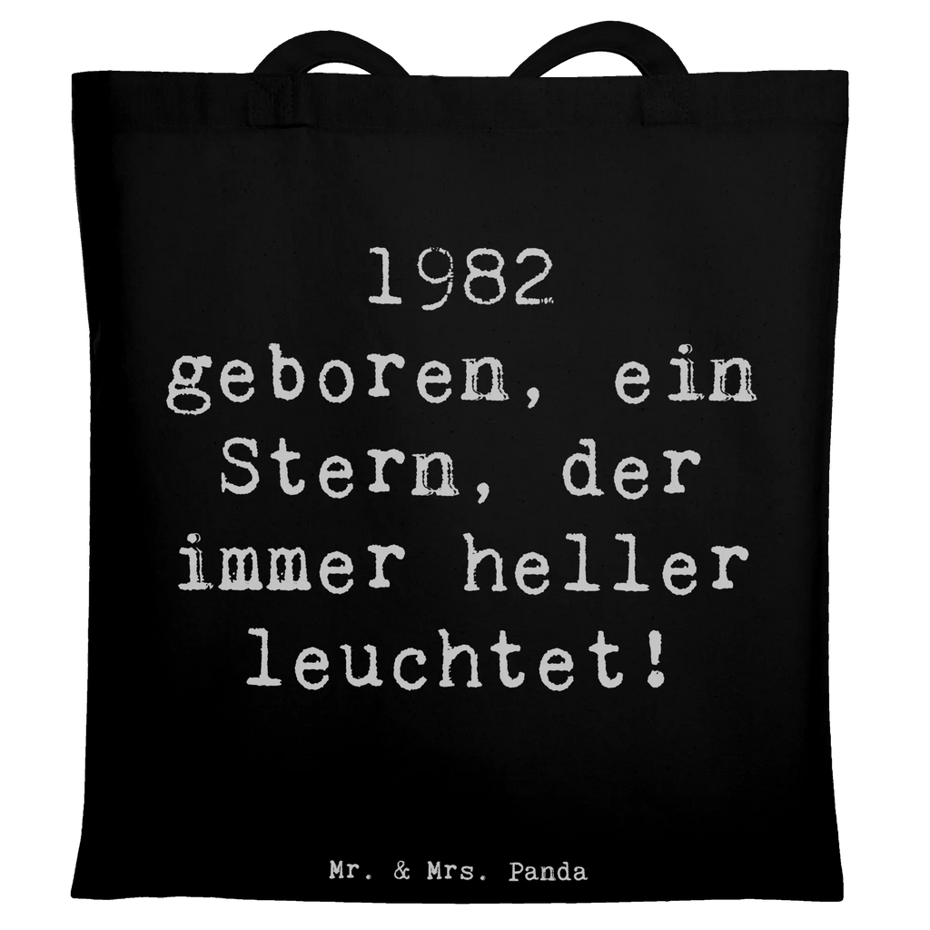 Tote bag Saying 1982 geboren, ein Stern, der immer heller leuchtet! Laptoptasche, Tragetasche, Jutetasche, Beutel, Einkaufstasche, Shopper, Stofftasche, Einkaufstüte, Tasche, Schultertasche, Beuteltasche, Jutebeutel, Strandtasche, Badetasche, Umhängetasche, Stoffbeutel, Geburtstag, Geburtstagsgeschenk, Geschenk