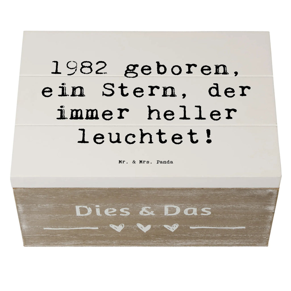Holzkiste Spruch 1982 Geburtstag Stern Dekokiste, Erinnerungskiste, Schatzkiste, XXL, Truhe, Schatulle, Holzkiste, Kiste, Geschenkdose, Geschenkbox, Erinnerungsbox, Aufbewahrungsbox, Geburtstag, Geburtstagsgeschenk, Geschenk