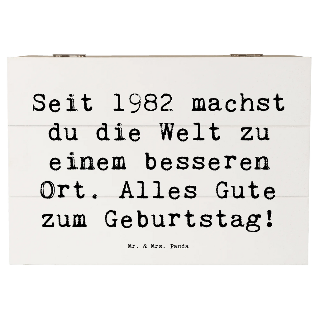Holzkiste Spruch 1982 Geburtstag Dekokiste, Schatulle, Schatzkiste, Erinnerungskiste, Erinnerungsbox, Truhe, XXL, Aufbewahrungsbox, Geschenkdose, Holzkiste, Kiste, Geschenkbox, Geburtstag, Geburtstagsgeschenk, Geschenk
