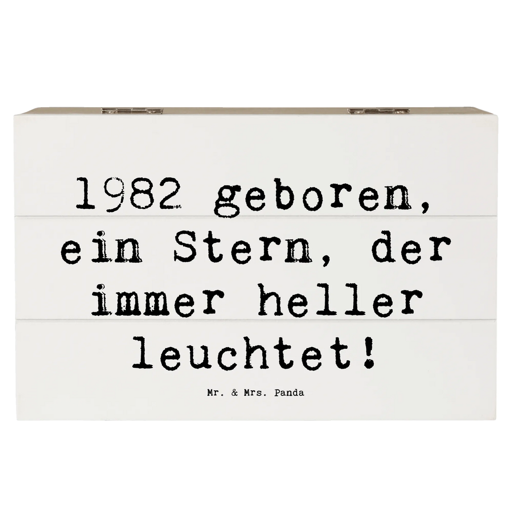 Holzkiste Spruch 1982 Geburtstag Stern Dekokiste, Erinnerungskiste, Schatzkiste, XXL, Truhe, Schatulle, Holzkiste, Kiste, Geschenkdose, Geschenkbox, Erinnerungsbox, Aufbewahrungsbox, Geburtstag, Geburtstagsgeschenk, Geschenk