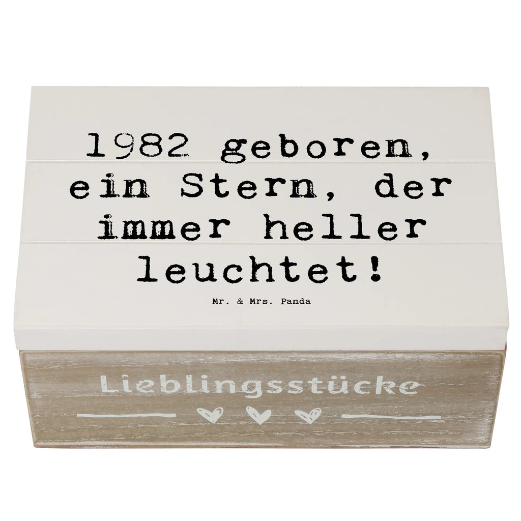 Holzkiste Spruch 1982 Geburtstag Stern Dekokiste, Erinnerungskiste, Schatzkiste, XXL, Truhe, Schatulle, Holzkiste, Kiste, Geschenkdose, Geschenkbox, Erinnerungsbox, Aufbewahrungsbox, Geburtstag, Geburtstagsgeschenk, Geschenk