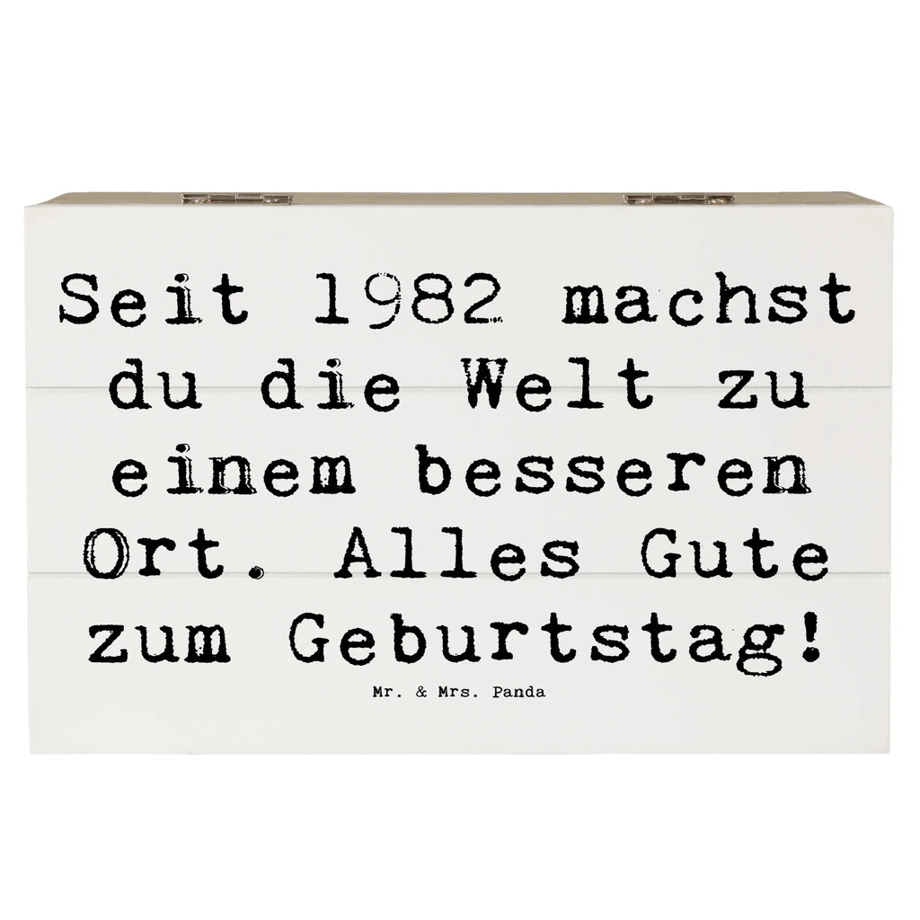 Holzkiste Spruch 1982 Geburtstag Dekokiste, Schatulle, Schatzkiste, Erinnerungskiste, Erinnerungsbox, Truhe, XXL, Aufbewahrungsbox, Geschenkdose, Holzkiste, Kiste, Geschenkbox, Geburtstag, Geburtstagsgeschenk, Geschenk
