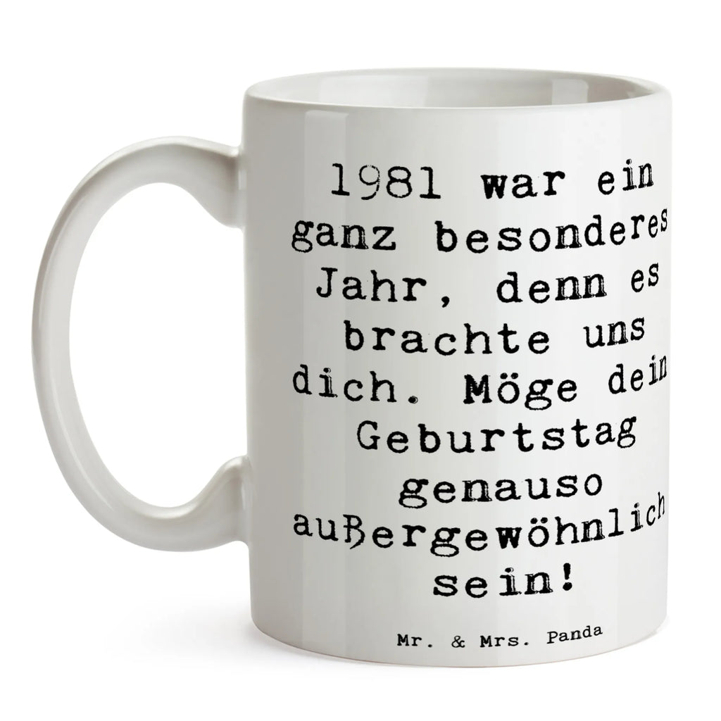 Tasse Spruch 1981 Geburtstag Wunder Tasse mit Zitaten, Keramiktasse, Kaffeetasse, Porzellantasse, Tasse mit Motiven, Geschenktasse, Teetasse, Bürotasse, Tasse, Geburtstag, Geburtstagsgeschenk, Geschenk