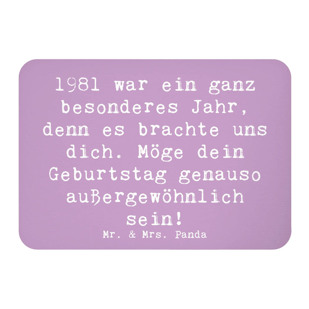 Magnet Saying 1981 war ein ganz besonderes Jahr, denn es brachte uns dich. Möge dein Geburtstag genauso außergewöhnlich sein! Dekomagnet, Whiteboard Magnet, Motivmagnete, Kühlschrank Dekoration, Kühlschrankmagnet, Souvenir Magnet, Pinnwandmagnet, Notiz Magnet, Geburtstag, Geburtstagsgeschenk, Geschenk