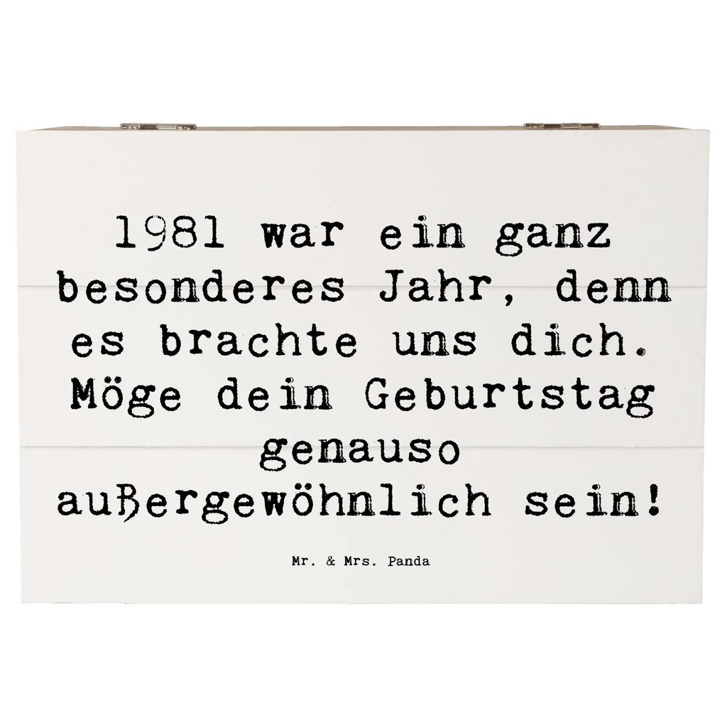 Wooden chest Saying 1981 war ein ganz besonderes Jahr, denn es brachte uns dich. Möge dein Geburtstag genauso außergewöhnlich sein! Geschenkbox, Geschenkdose, Truhe, Schatzkiste, Kiste, Schatulle, Holzkiste, XXL, Aufbewahrungsbox, Erinnerungsbox, Dekokiste, Erinnerungskiste, Geburtstag, Geburtstagsgeschenk, Geschenk