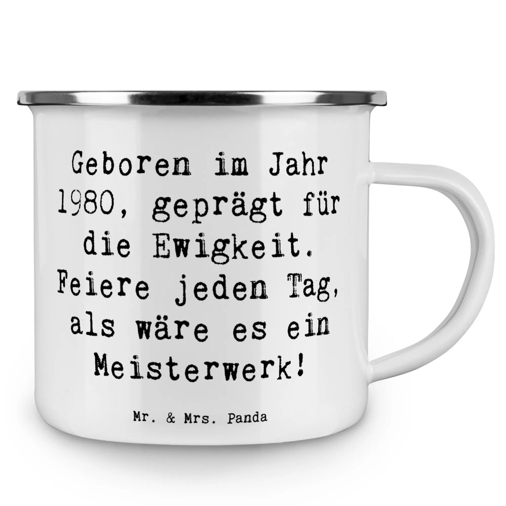 Enamel camping mug Saying Geboren im Jahr 1980, geprägt für die Ewigkeit. Feiere jeden Tag, als wäre es ein Meisterwerk! Emaille Tassen, Metalltasse für Camping, Blechtasse Outdoor, Tasse Camping, Campingtasse, Emaille Tasse, Camping Becher, Camping Tassen, Metalltasse, Campingbecher, Outdoor Tasse, Blechtasse, Emaille Campingbecher, Camping Tassen Emaille, Emaille Trinkbecher, Edelstahl Trinkbecher, Campingtassen, Emailletasse, Trinkbecher, Camping Becher Edelstahl, Emaille Tasse Camping, Metall Tasse, Outdoor Becher, Kaffee Blechtasse, Camping Tasse Emaille, Camping Tasse Metall, Blechtassen, Emaille Becher Camping, Tasse Emaille, Emaille Becher, Geburtstag, Geburtstagsgeschenk, Geschenk