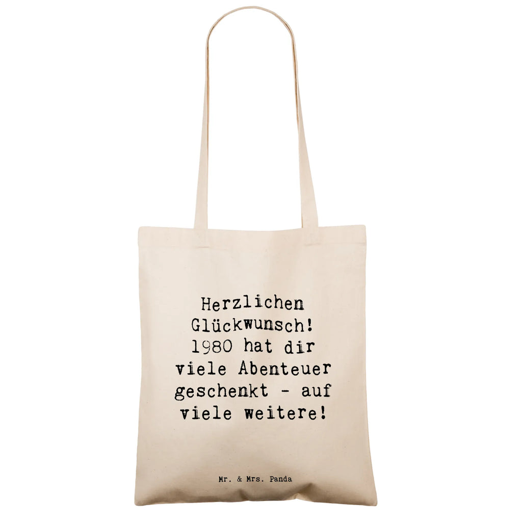 Tote bag Saying Herzlichen Glückwunsch! 1980 hat dir viele Abenteuer geschenkt - auf viele weitere! schulterbeutel, Freizeittasche, totebag, Schultasche, canvas tasche, festival tasche, Tüte, Henkeltasche, umhängebeutel, Tasche, studententasche, Büchertasche, tragetasche baumwolle, einkaufstasche baumwolle, Baumwolltasche, campus tasche, Strandtasche, Schulbeutel, Einkaufstasche, Beutel, beutel baumwolle, stofftasche baumwolle, textilbeutel, textiltasche, Einkaufsbeutel, tragbeutel, universaltasche, schultertasche baumwolle, henkeltasche baumwolle, festivaltasche, Baumwollbeutel, Stoffbeutel, Unitasche, Baumwoll-Shopper, Laptoptasche, stoff shopper, Tote Bag, Schultertasche, Shopper, Jutetasche, Tragetasche, Uni Tasche, Stoff-Tragetasche, baumwoll shopper, Einkaufstüte, umhängetasche baumwolle, Jutebeutel, einkaufsshopper, dokumententasche, Shopping Tasche, tasche baumwolle, Alltagstasche, Stofftasche, Umhängetasche, Baumwoll-Tragetasche, freizeitbeutel, Geschenk, Geburtstag, Geburtstagsgeschenk