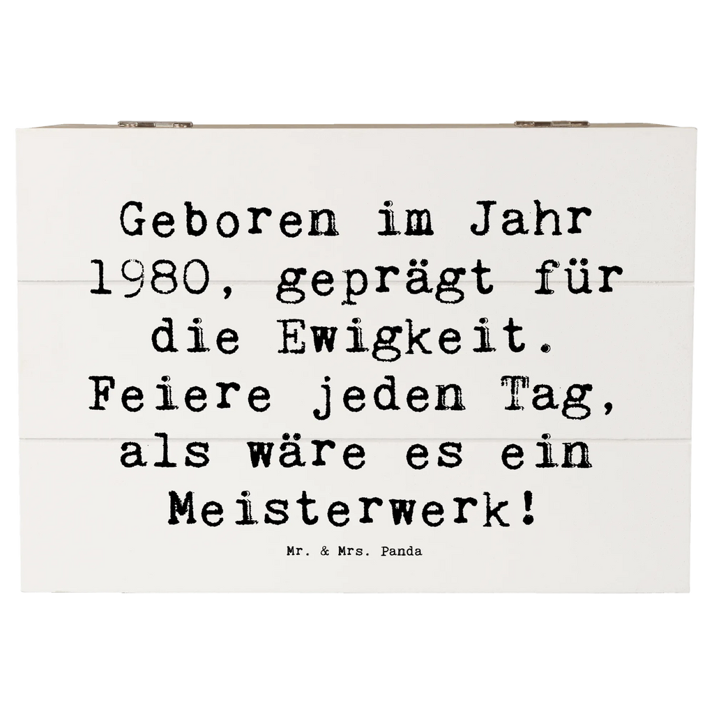 Holzkiste Spruch 1980 Geburtstag Feier Erinnerungskiste, XXL, Holzkiste, Schatulle, Truhe, Kiste, Dekokiste, Geschenkbox, Aufbewahrungsbox, Geschenkdose, Erinnerungsbox, Schatzkiste, Geburtstag, Geburtstagsgeschenk, Geschenk