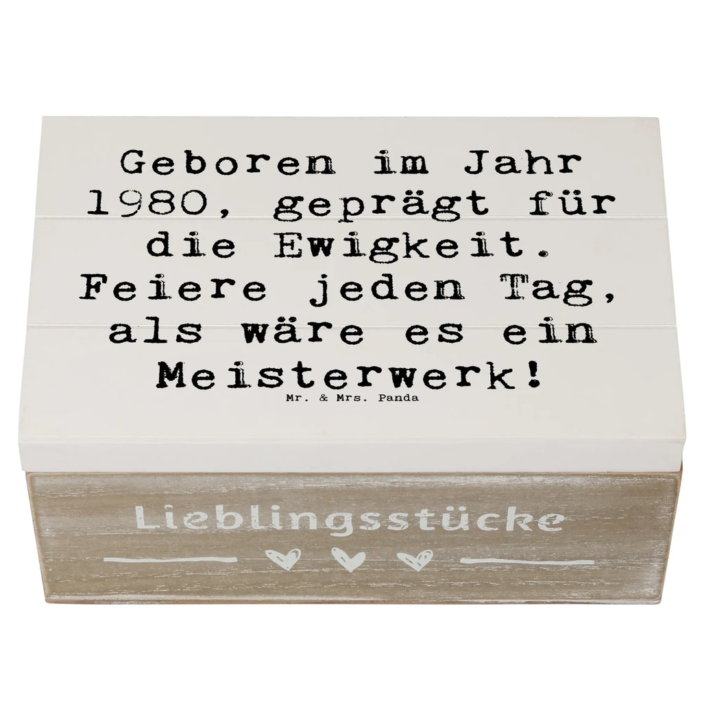 Holzkiste Spruch 1980 Geburtstag Feier Erinnerungskiste, XXL, Holzkiste, Schatulle, Truhe, Kiste, Dekokiste, Geschenkbox, Aufbewahrungsbox, Geschenkdose, Erinnerungsbox, Schatzkiste, Geburtstag, Geburtstagsgeschenk, Geschenk