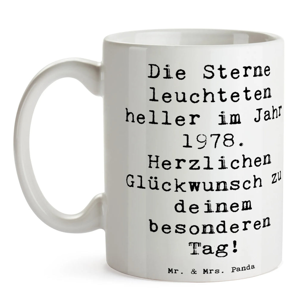 Tasse Spruch 1978 Geburtstag Geschenktasse, Tasse mit Zitaten, Keramiktasse, Bürotasse, Kaffeetasse, Porzellantasse, Teetasse, Tasse mit Motiven, Tasse, Geburtstag, Geburtstagsgeschenk, Geschenk