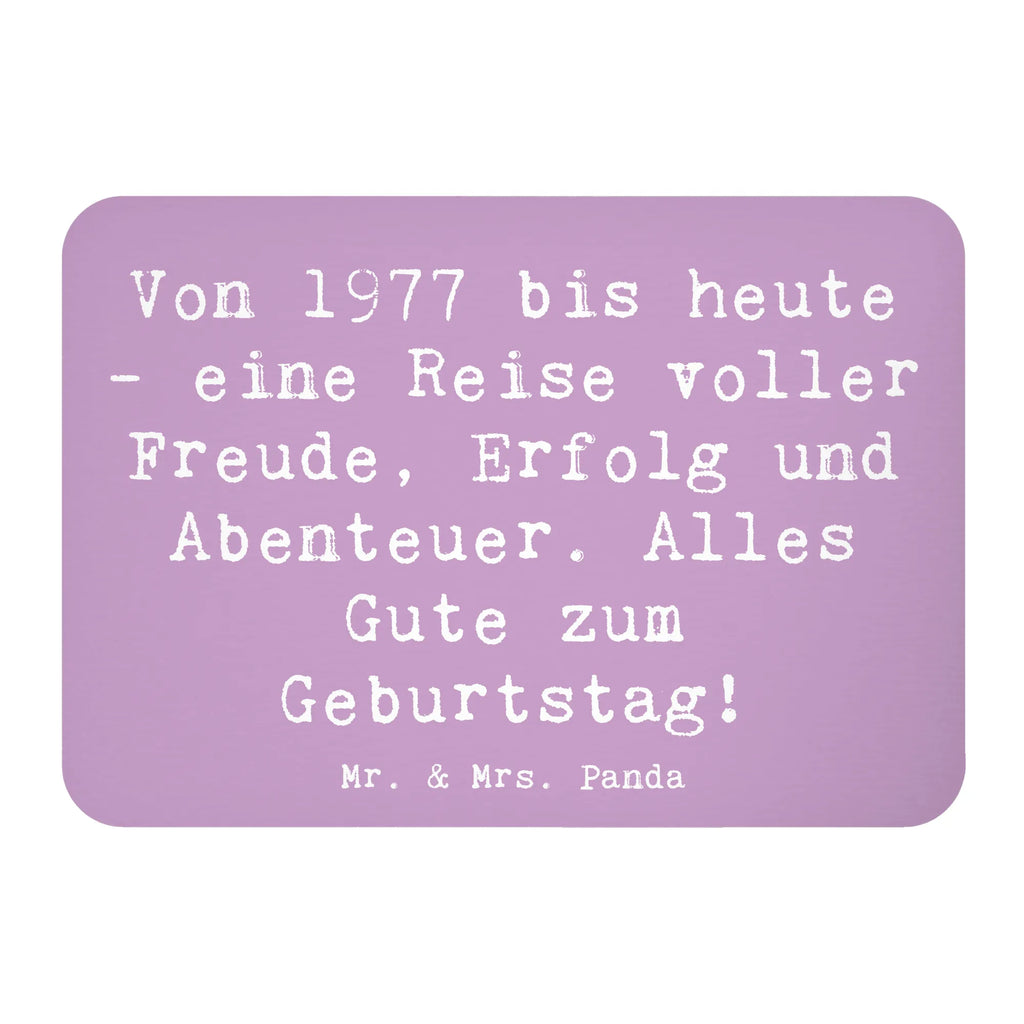 Magnet Saying Von 1977 bis heute - eine Reise voller Freude, Erfolg und Abenteuer. Alles Gute zum Geburtstag! Pinnwandmagnet, Kühlschrankmagnet, Kühlschrank Dekoration, Notiz Magnet, Motivmagnete, Whiteboard Magnet, Souvenir Magnet, Dekomagnet, Geburtstag, Geburtstagsgeschenk, Geschenk