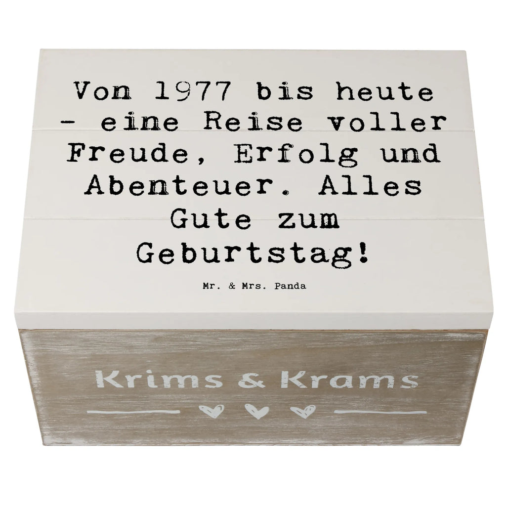 Holzkiste Spruch 1977 Geburtstag Kiste, Holzkiste, Dekokiste, Aufbewahrungsbox, Schatzkiste, XXL, Erinnerungsbox, Truhe, Geschenkdose, Geschenkbox, Schatulle, Erinnerungskiste, Geburtstag, Geburtstagsgeschenk, Geschenk