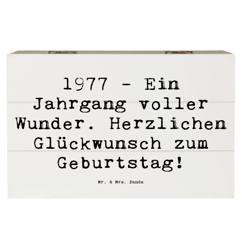 Holzkiste Spruch 1977 Geburtstag Wunder Schatulle, Geschenkbox, Schatzkiste, Erinnerungsbox, Erinnerungskiste, Aufbewahrungsbox, Dekokiste, Geschenkdose, Kiste, Truhe, XXL, Holzkiste, Geburtstag, Geburtstagsgeschenk, Geschenk
